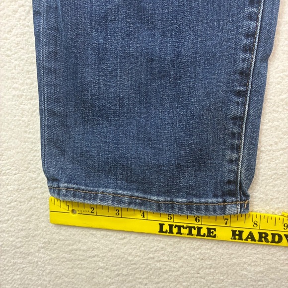 Mavi Jeans Zach Straight Leg Mens 36x32 Blue Faded Whiskered Casual Denim Dark - Picture 8 of 9